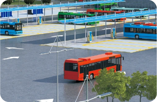 Bus, van, truck fleet