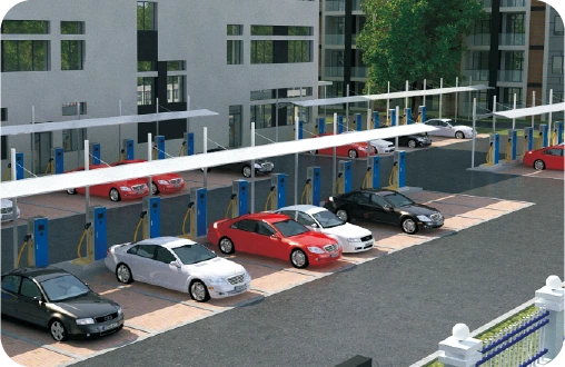 Business buildings and factories