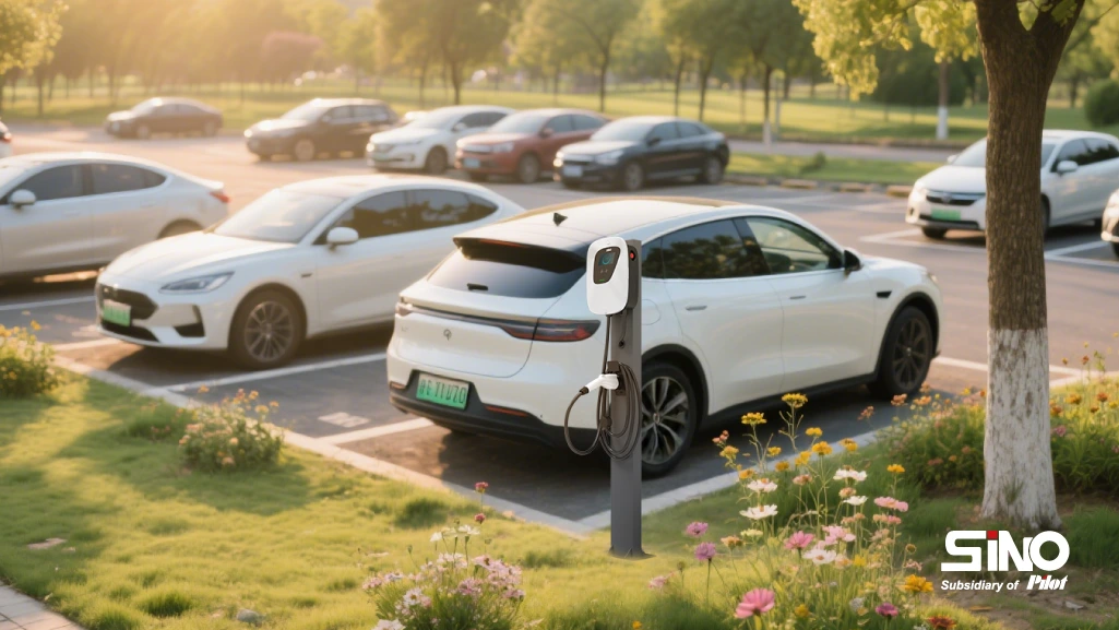 EV chargers installed in parks for growing your business