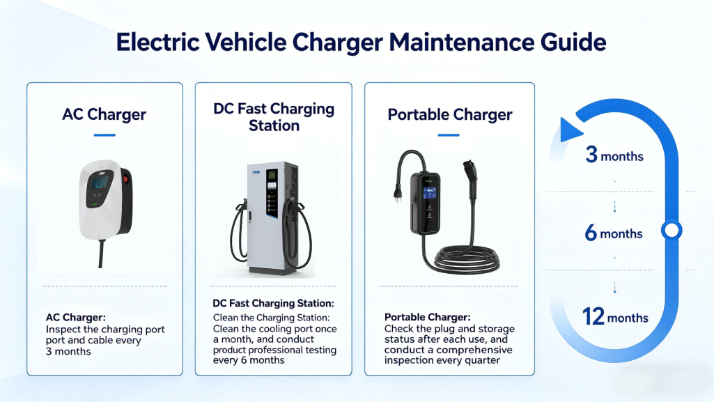 maintenance schedule for EV charging stations