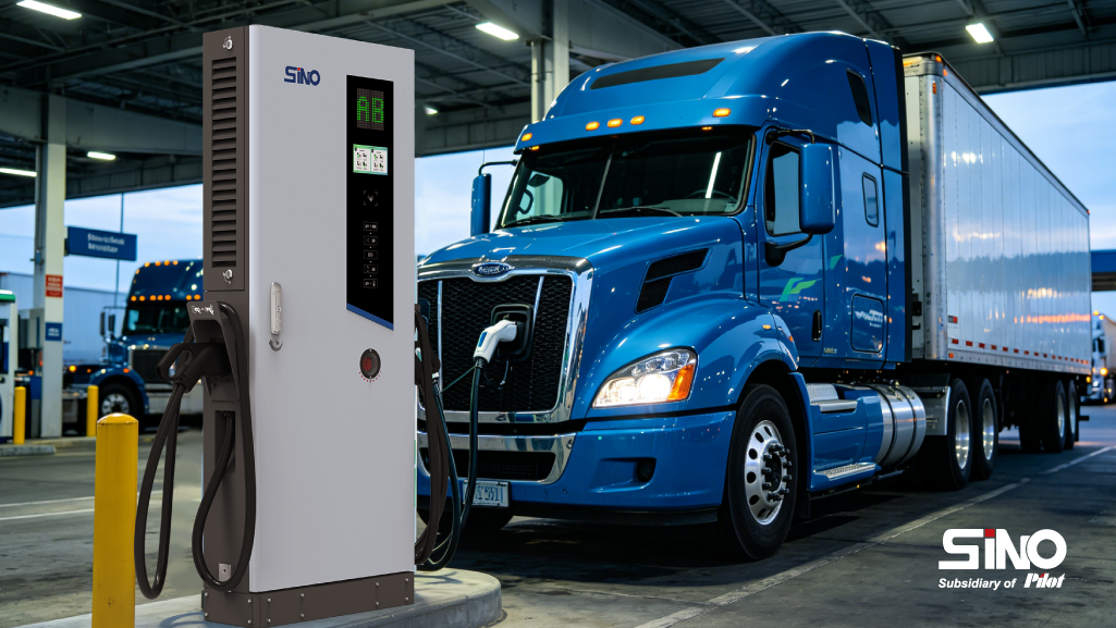 DC fast chargers for logistic fleet