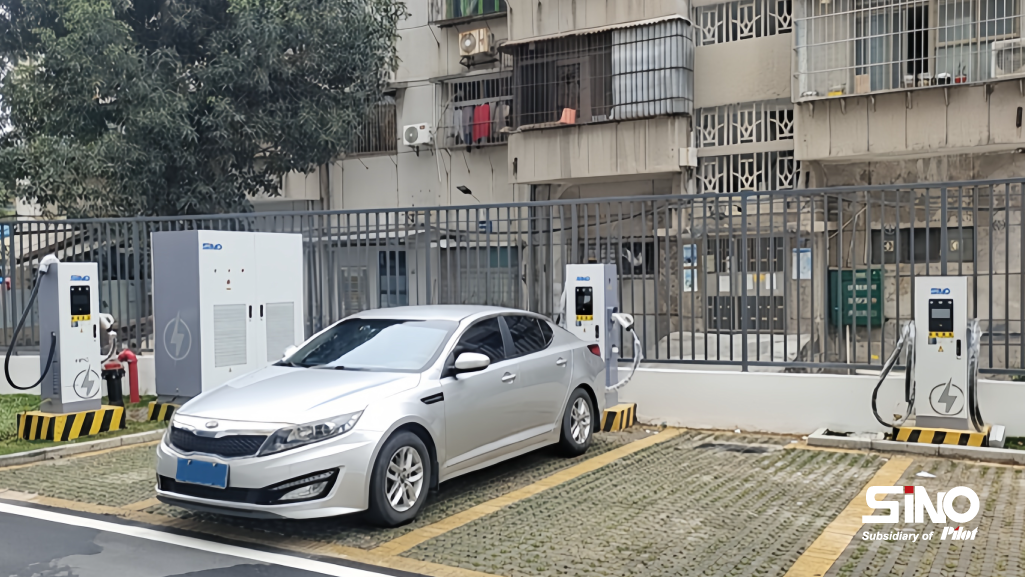 more flexible parking arrangements since power unit seperated from charging terminals for 480KW supercharger