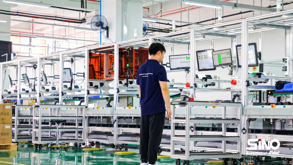 testing production line in ev charger factory in Sino Energy China 2