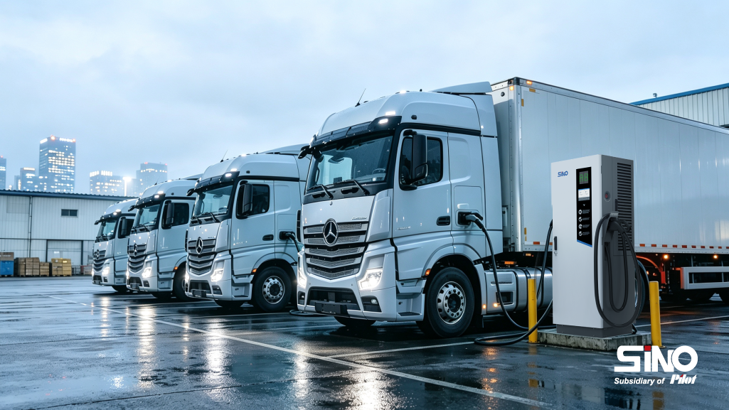 Top up EV batteries quickly for trucks in fleet