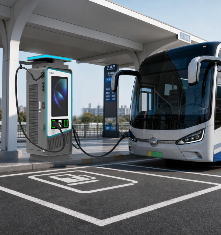 60KW to 240KW DC fast chargers installed in fleet